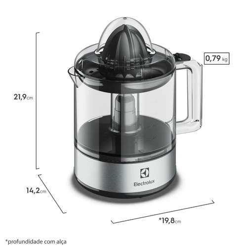 Espremedor de Laranjas e Frutas Electrolux 800ml Efficient ECP10